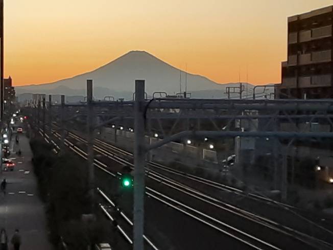 西口からの富士山