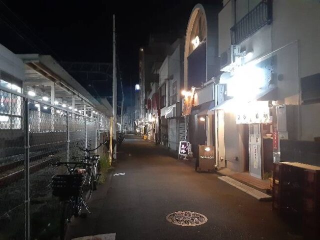 線路緒沿いの道